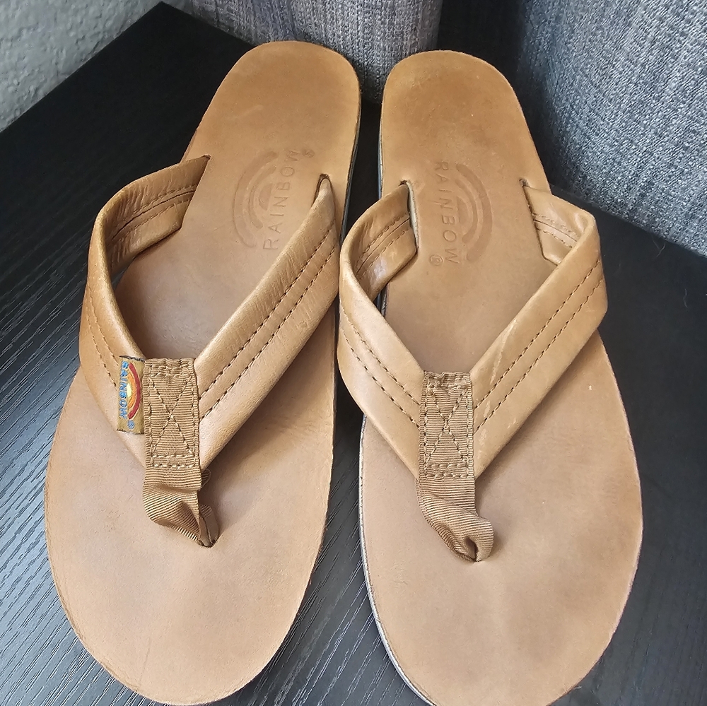 Rainbow double layer sandals. Womens Size L (8.5-9.5)